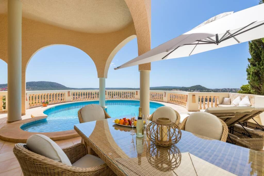 Meerblick Villa "Buena Vista" In Santa Ponsa, Mallorca מראה חיצוני תמונה
